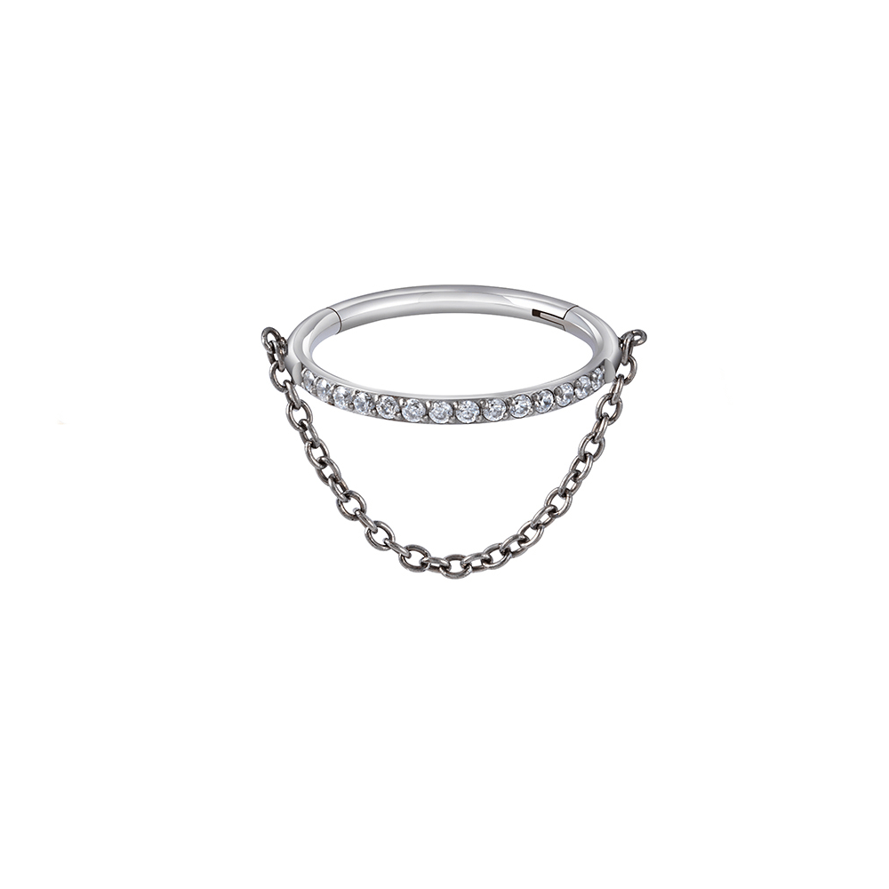 Cliker Multi Strass Chainette - Scary Needles