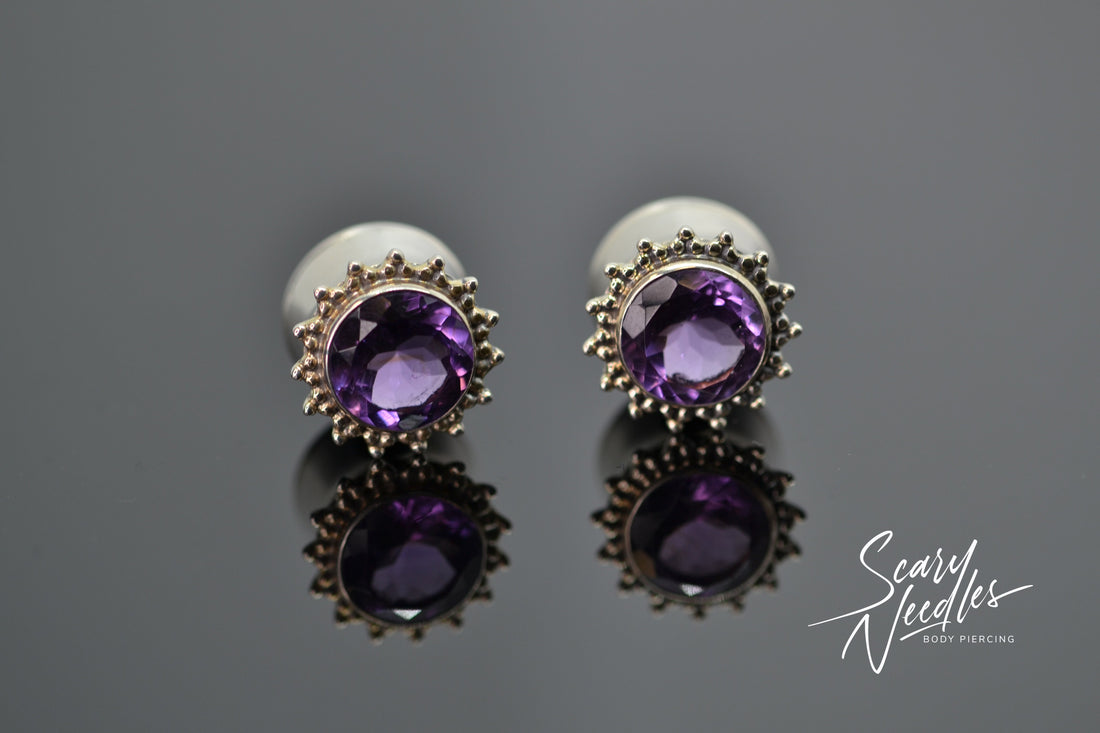 Plug Argent 925/°°° Améthyste - Scary Needles