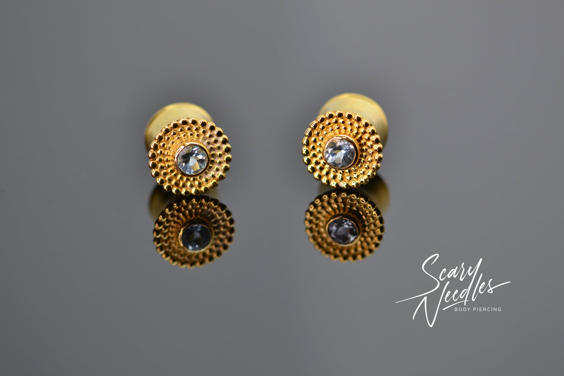 Plug Gold Vermeil Topaze - Scary Needles