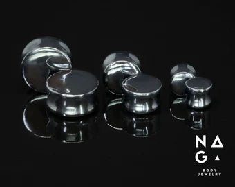 Stone Plug en Hématite Polished - Scary Needles