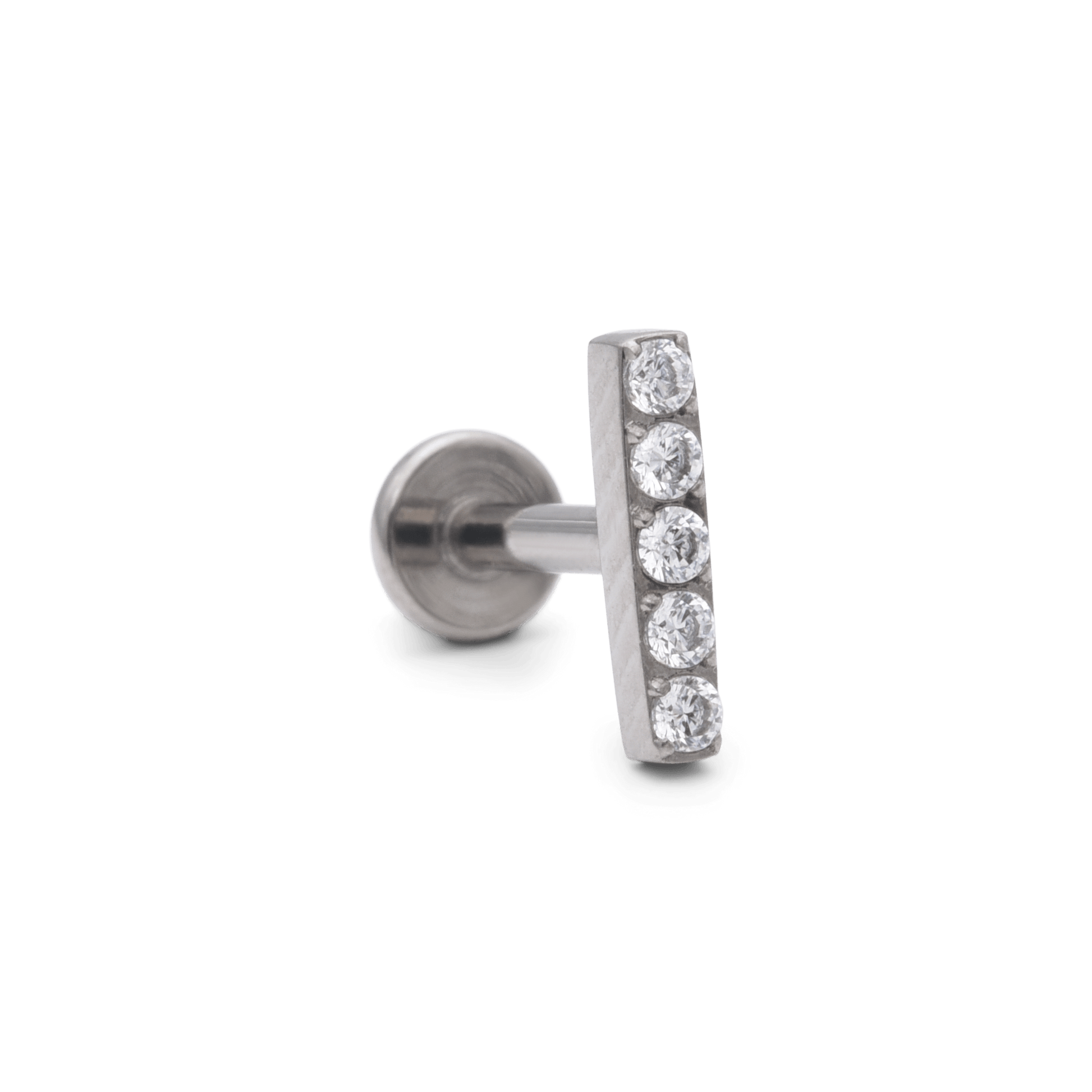 Tête Baguette 5 Strass Titane F136 - Scary Needles