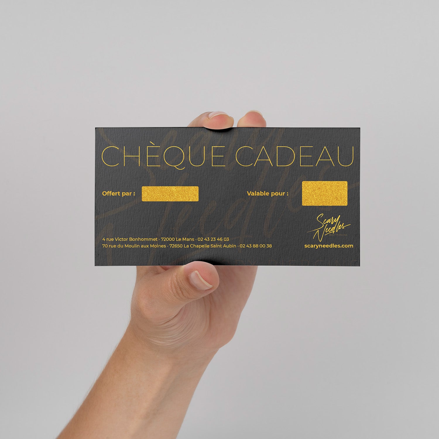 Carte cadeau papier