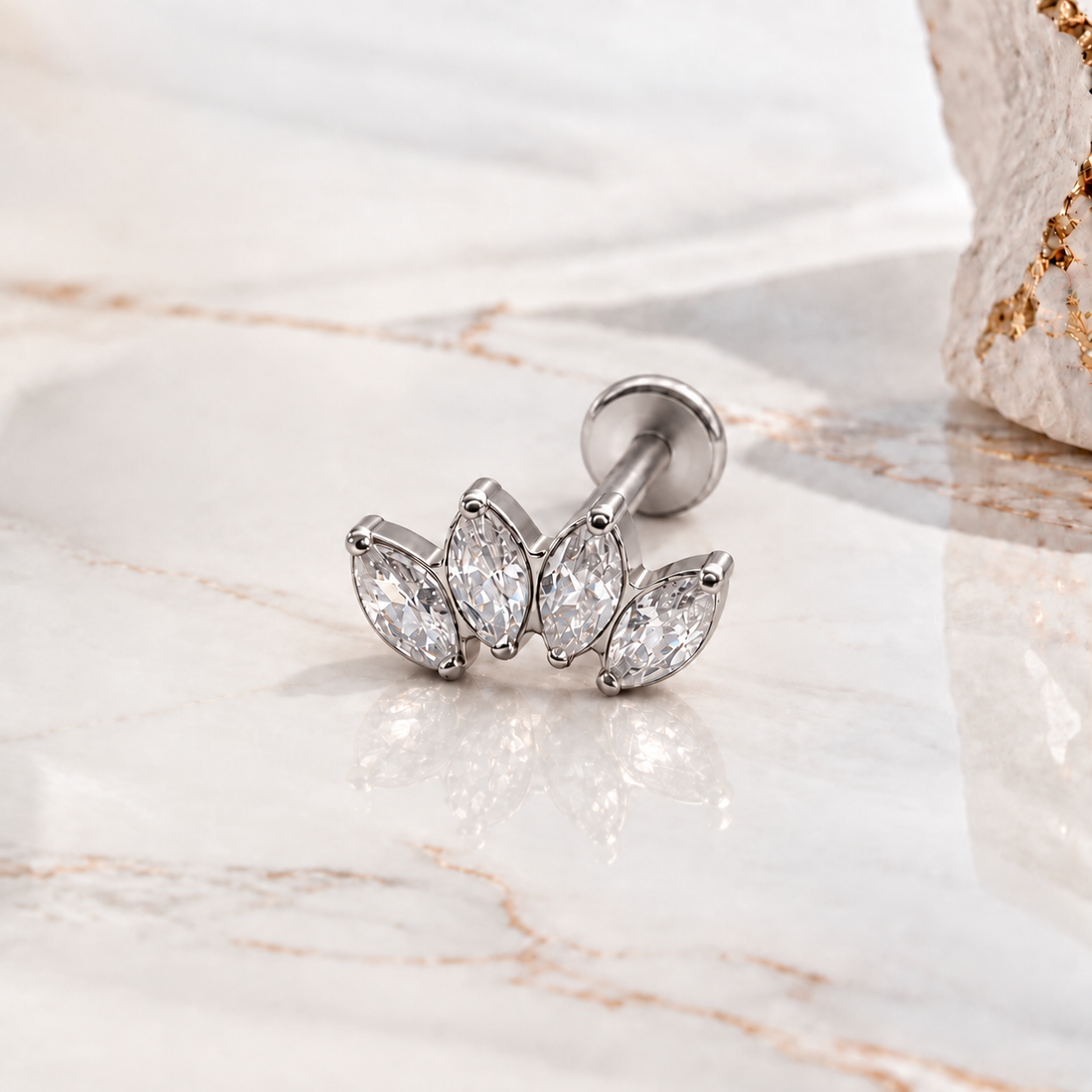 Marquise Quattro Griffée Strass