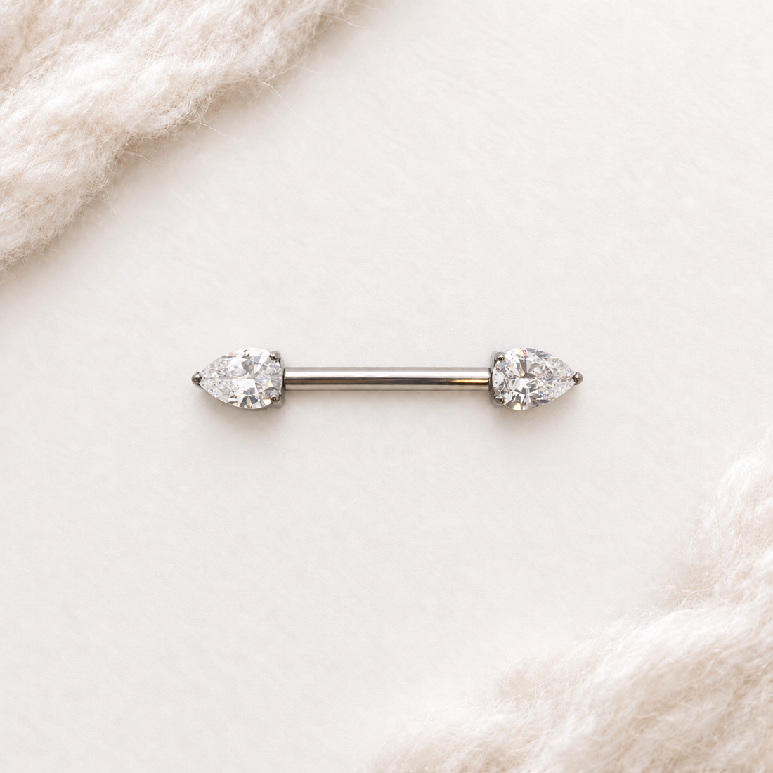 Barbell Strass Griffé Goutte