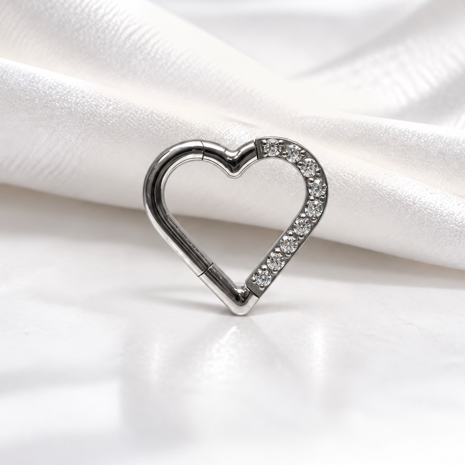 Clicker Heart Strass