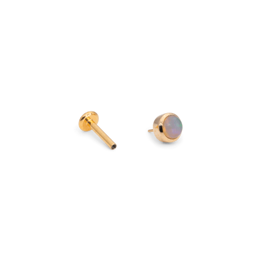 Cabochon Medium Or 18k Opale Véritable  NAGA