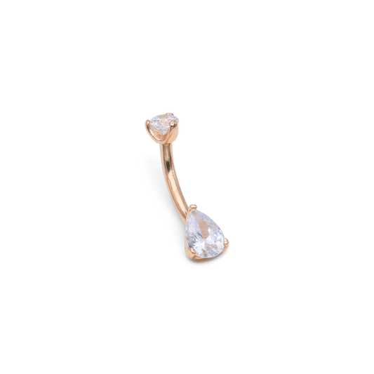 Nombril Pear Or 14 Carats